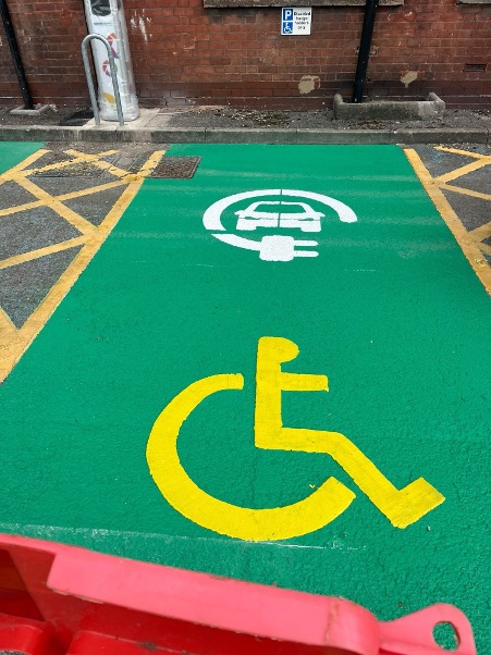 disabled parking bay